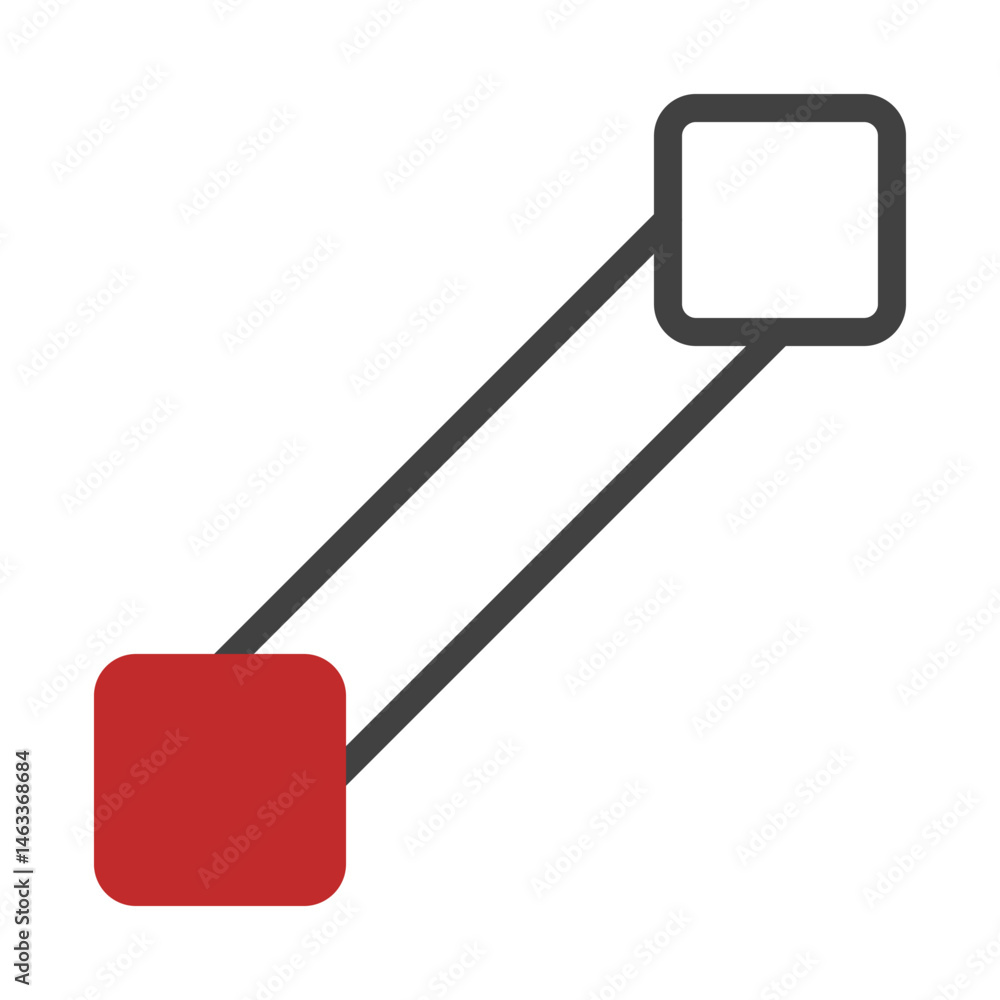Poster abstract geometric connection design representing an integrated system visually