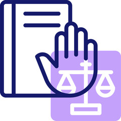 oath illustration on a white background     