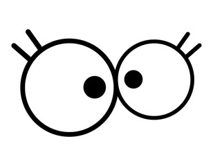 eye icon monocolor vector design