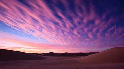 Obraz premium desert pink night sky