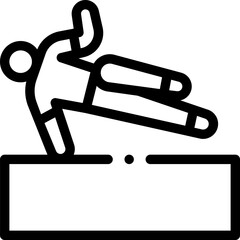 parkour illustration on a white background     