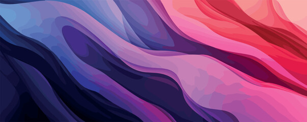 Obraz premium Abstract waves of vibrant colors in fluid motion.