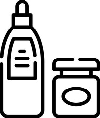 personal hygiene illustration on a white background     