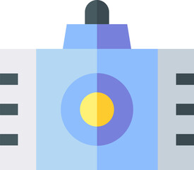 photo camera illustration on a white background     