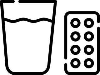 pills illustration on a white background     