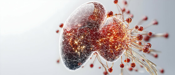 Detailed 3d Kidney Model With Abstract Network