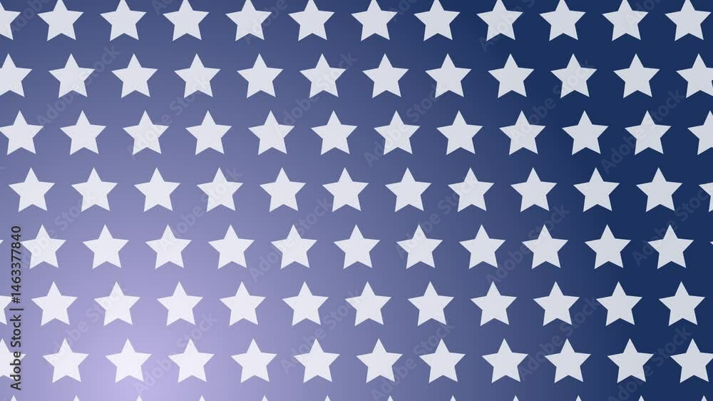 Poster animation of a star pattern with a blue gradient background