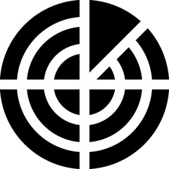 radar illustration on a white background    