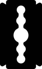 razor blade illustration on a white background     