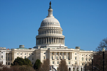 Capitol dome in Washington, DC. The state capitol buildings in Washington, DC. The Congress in...