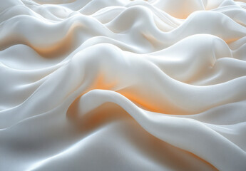 Obraz premium Flowing fabric patterns artistic studio textured close-up soft lighting abstract concept