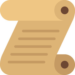 scroll illustration on a white background     