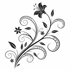 floral design art vector illustration