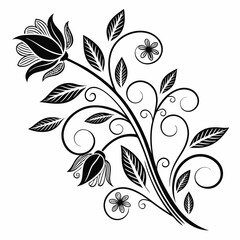 floral design art vector illustration