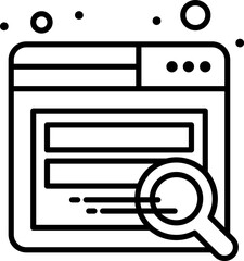 search illustration on a white background     