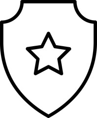 shield illustration on a white background     
