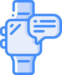 smartwatch illustration on a white background     