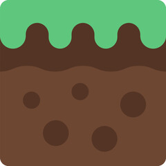 Terrain illustration on a white background     