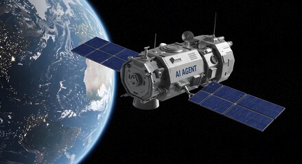 Satellite Orbiting Earth: Space Technology and Global Communication