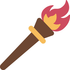 torch illustration on a white background     
