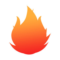 red fire icon or illustration
