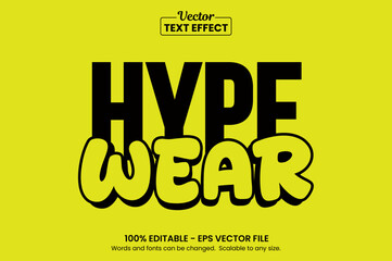 Hypebeast Style Editable Text Effect for clothing brand or T-shirt