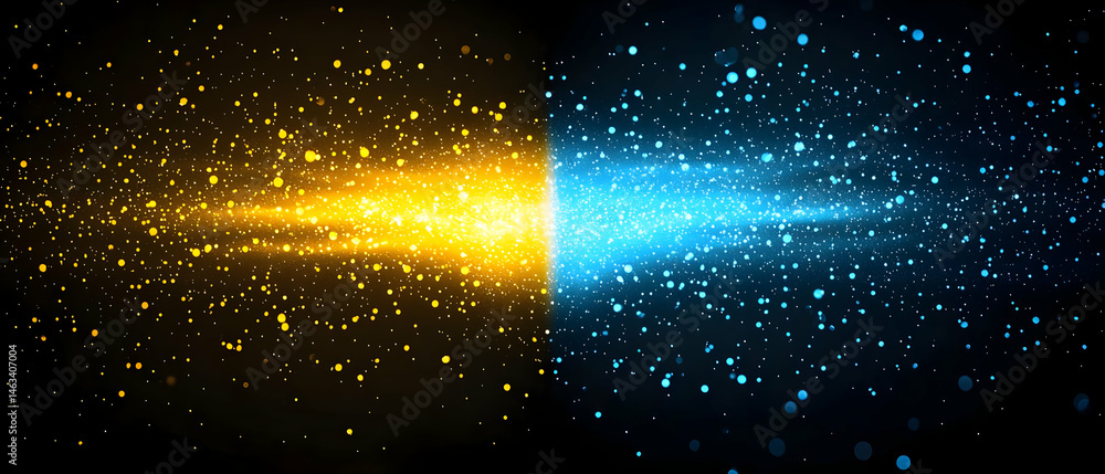 Poster abstract colorful background with sparkling particles
