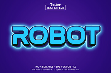 Glowing light background text effect. Editable text effect