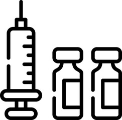 vaccination illustration on a white background     