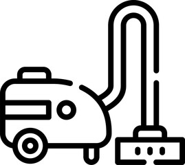 vacuum cleaner illustration on a white background     