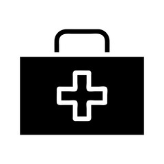 Simple medical kit graphic showcasing healthcare and emergency preparedness
