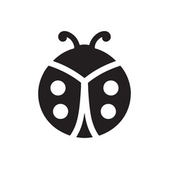 ladybug vector silhouette clip art logo illustration