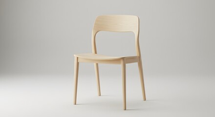 white chair isolated on white