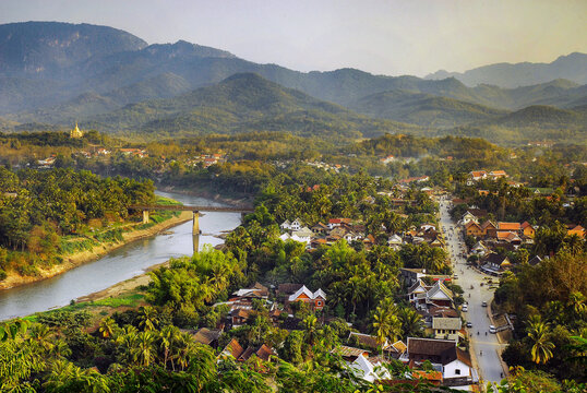 View of Luang Prabang, Laos from Mount Phousi