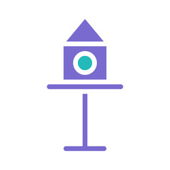 Whimsical stylized avian abode, showcasing design ingenuity and creative simplicity