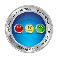 Your Feedback Button - 3D illustration