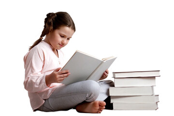 CUTE girl reading a book