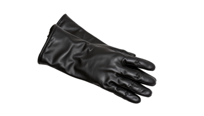 Intriguing layered gloves, a study in black on with textured contrast