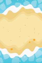 Summer beach holiday background design. Vector illustration.