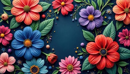 Intricate woven threads form floral tapestry pattern , art, design element