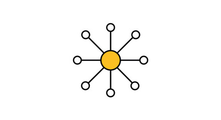 Network Connection: Central Node with Peripheral Links