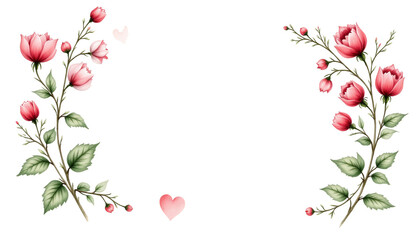 Vibrant pink floral pattern on green, a cheerful design for spring and summer 
