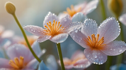 Fototapeta premium white and yellow flowers