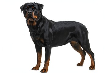 Obraz premium Dog on white background