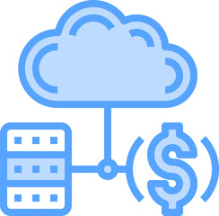 cloud illustration on a white background    