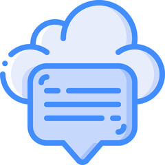 cloud illustration on a white background     