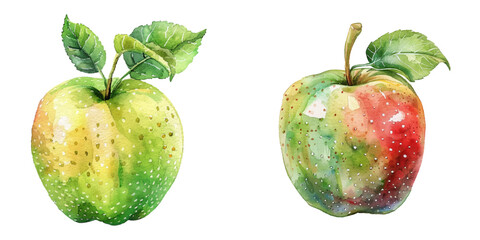 sugar apple watercolor vector illustration