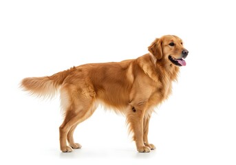 Dog on white background