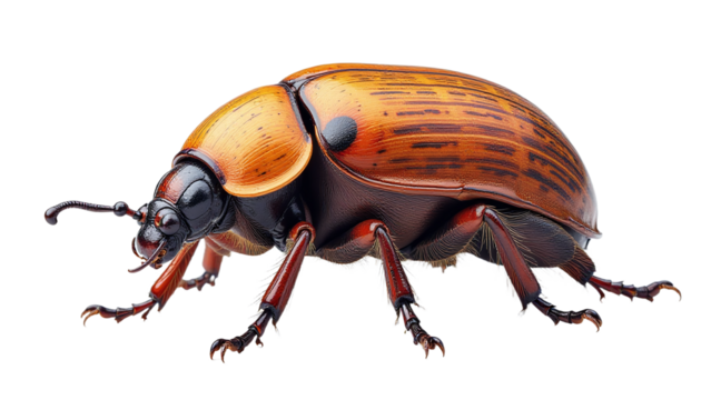 Detailed Fly Maggot Clipart, isolated on a white background.