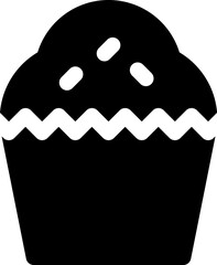 cupcake illustration on a white background     
